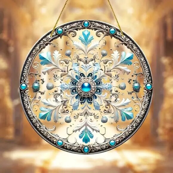 Large Snowflake Acrylic Suncatcher - Picture 1 of 3